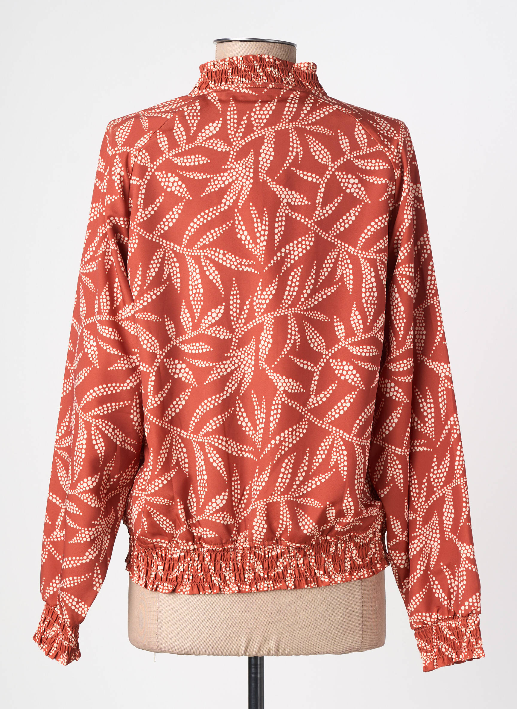 Blouson effet matière satinée orange TIFFOSI femme
