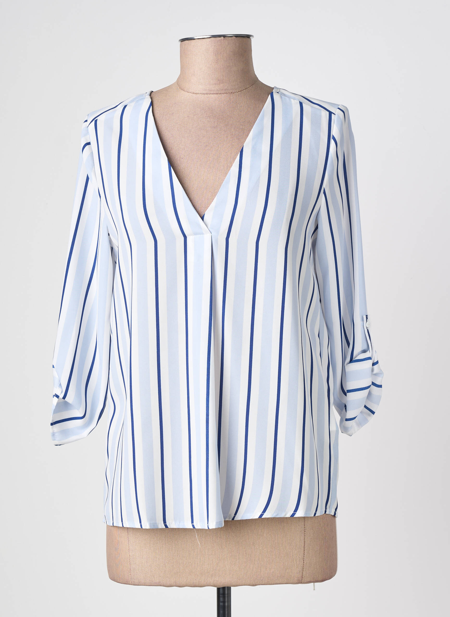 Blouse manches 3/4 manches 3/4 bleu TIFFOSI femme