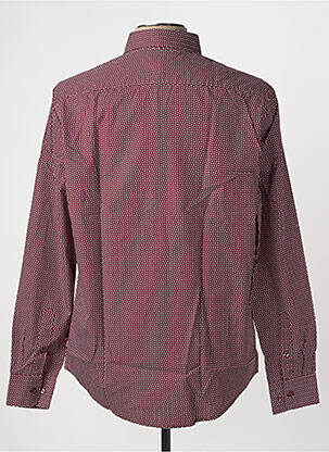 Chemise manches longues imprimé fantaisie rouge ARMANI homme