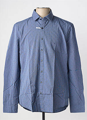 Chemise manches longues coupe cintrée bleu CALVIN KLEIN homme