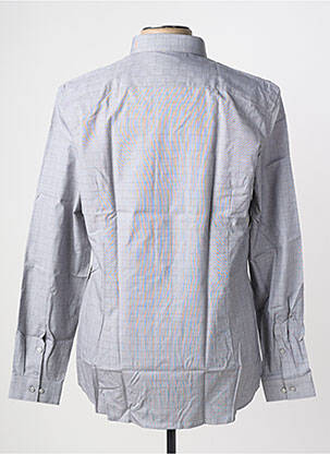 Chemise manches longues imprimé carreaux gris CALVIN KLEIN homme