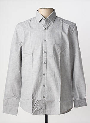 Chemise manches longues coupe cintrée gris CALVIN KLEIN homme