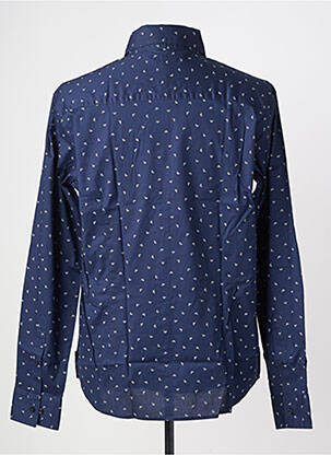 Chemise manches longues imprimé fantaisie bleu ARMANI homme