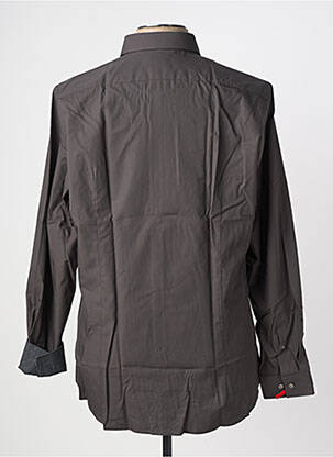 Chemise manches longues coupe cintrée marron STRELLSON homme