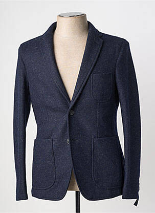 Blazer tissage chiné bleu TOMMY HILFIGER homme