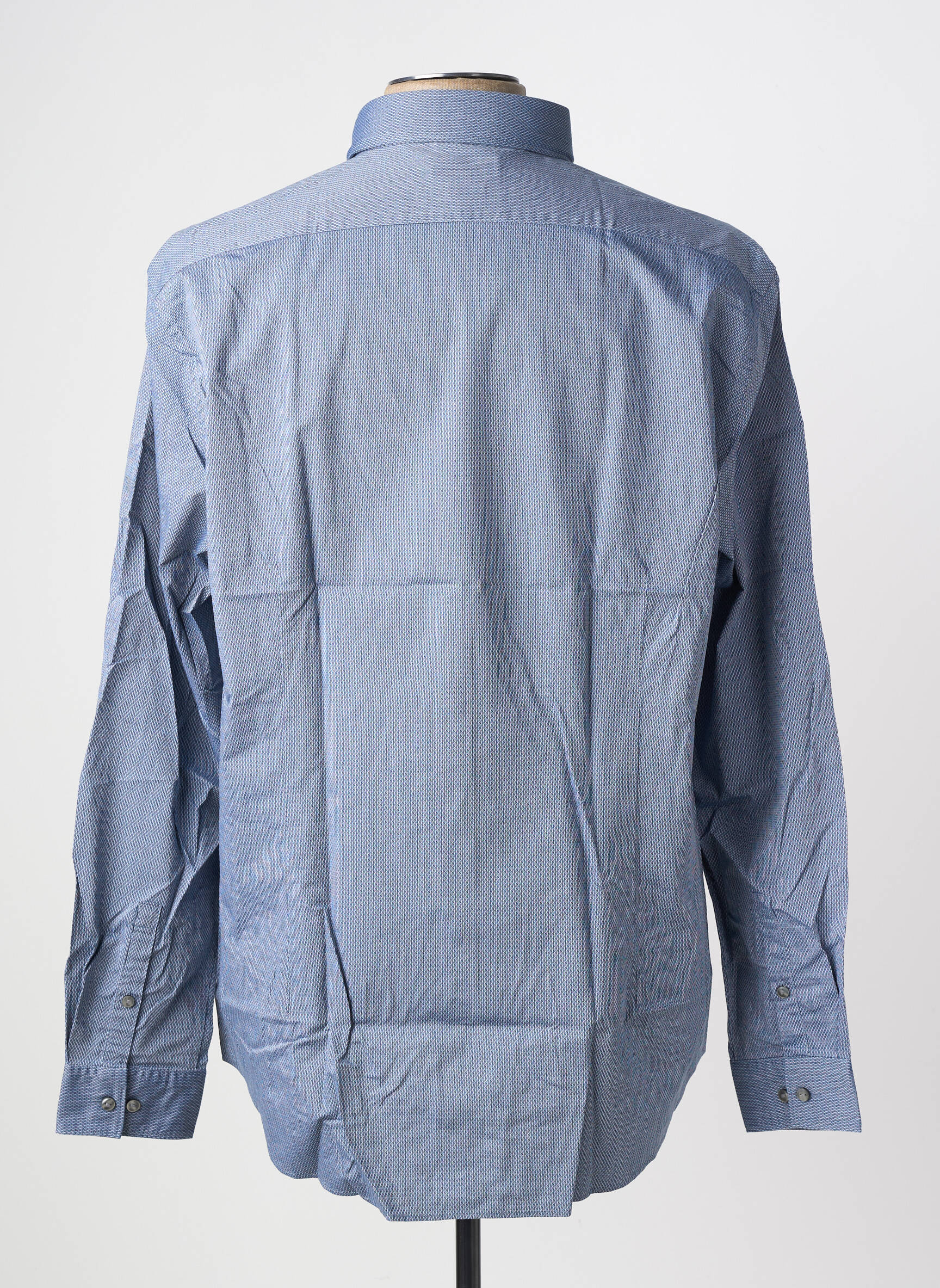 Chemise manches longues imprimé fantaisie bleu CALVIN KLEIN homme