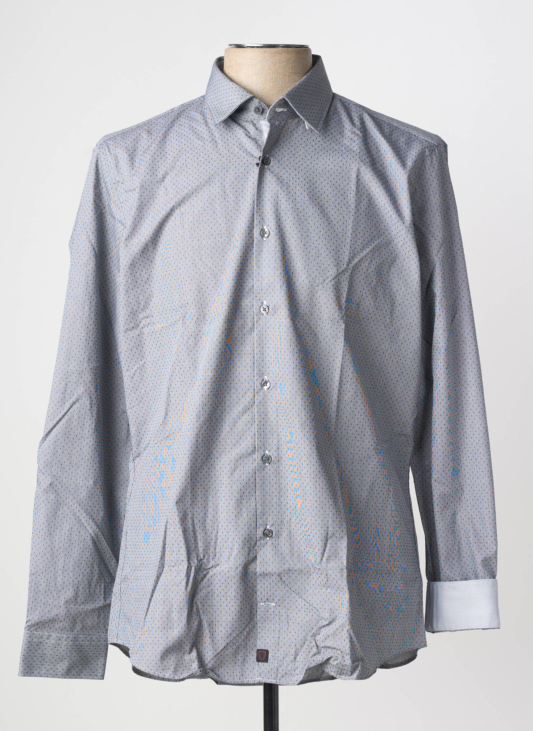 Chemise manches longues coupe cintrée gris STRELLSON homme