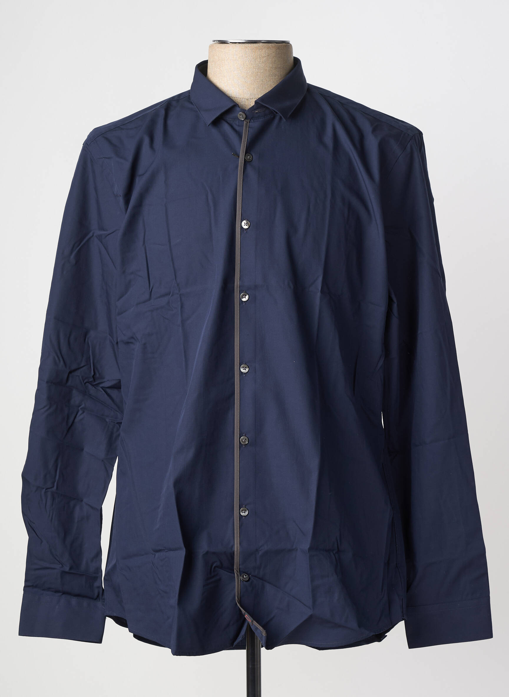 Chemise manches longues coupe cintrée bleu STRELLSON homme