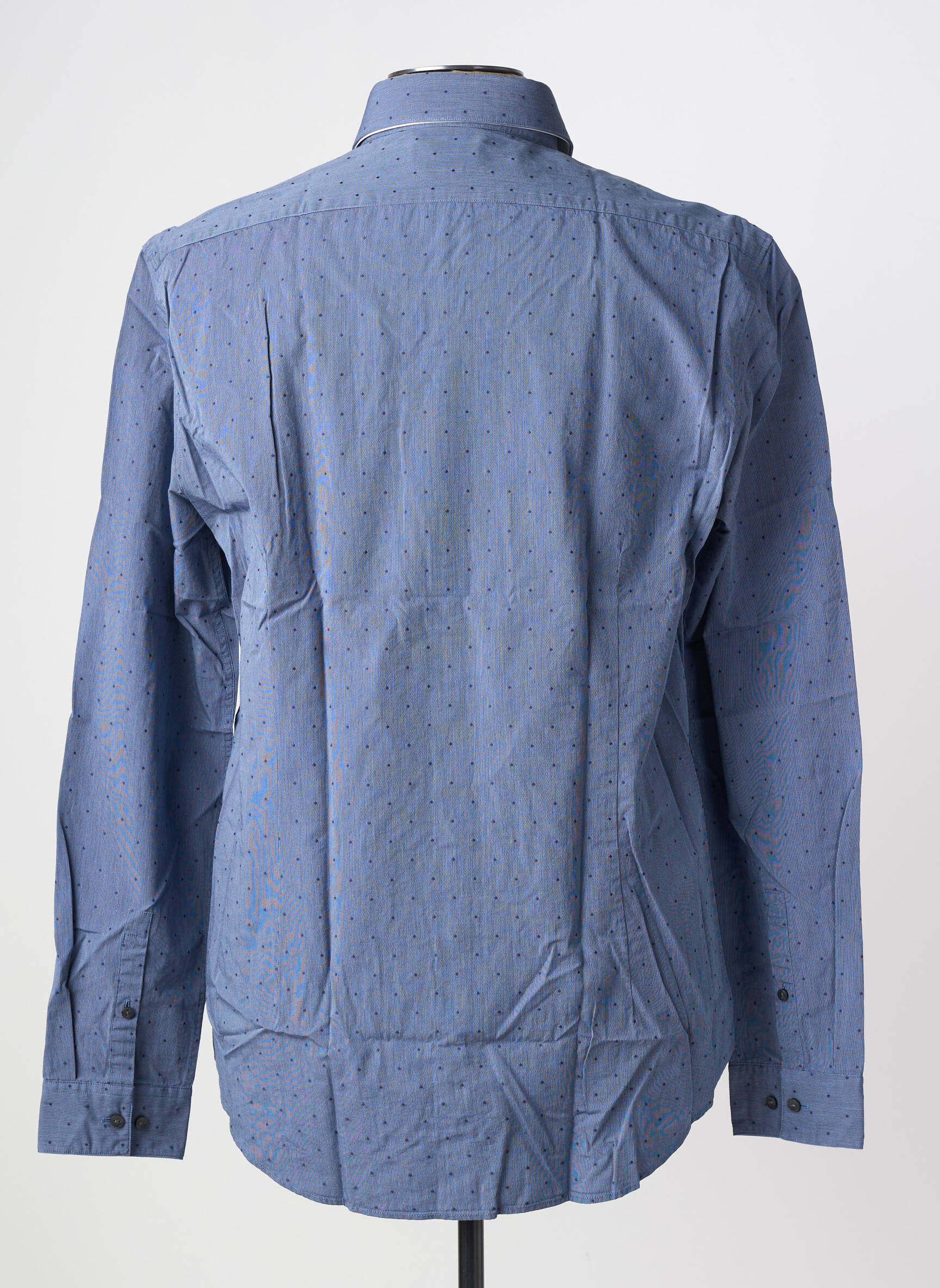 Chemise manches longues coupe cintrée bleu CALVIN KLEIN homme