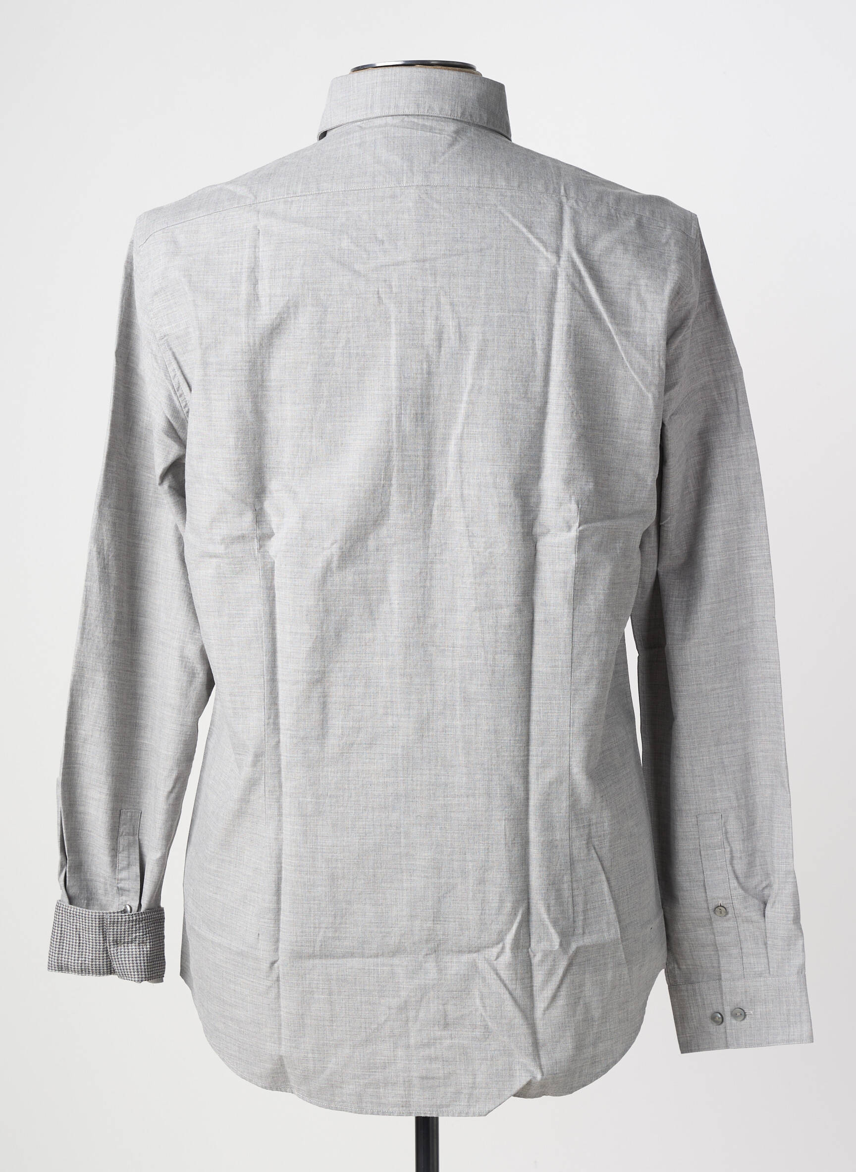 Chemise manches longues coupe cintrée gris CALVIN KLEIN homme