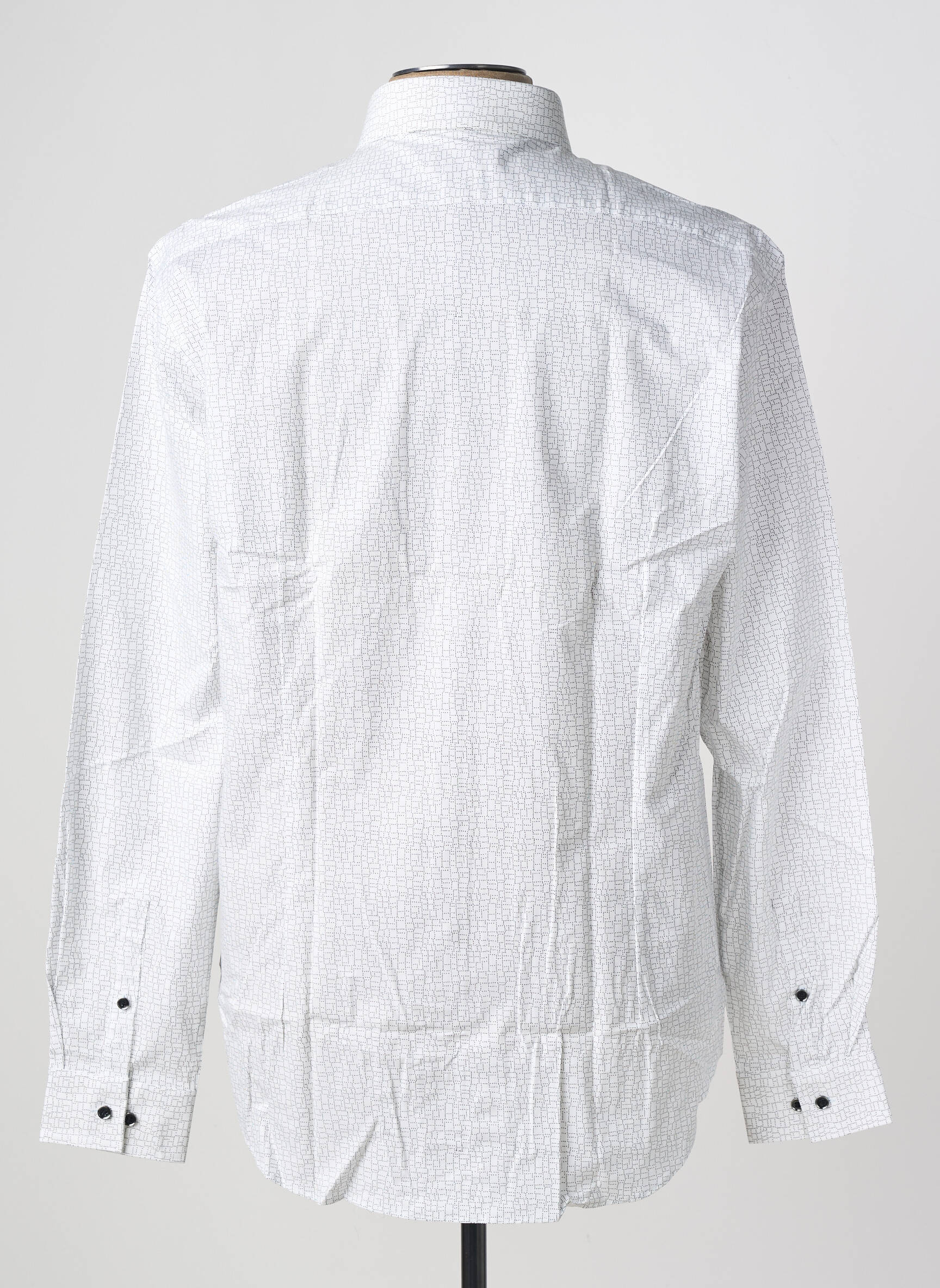 Chemise manches longues imprimé fantaisie blanc CALVIN KLEIN homme
