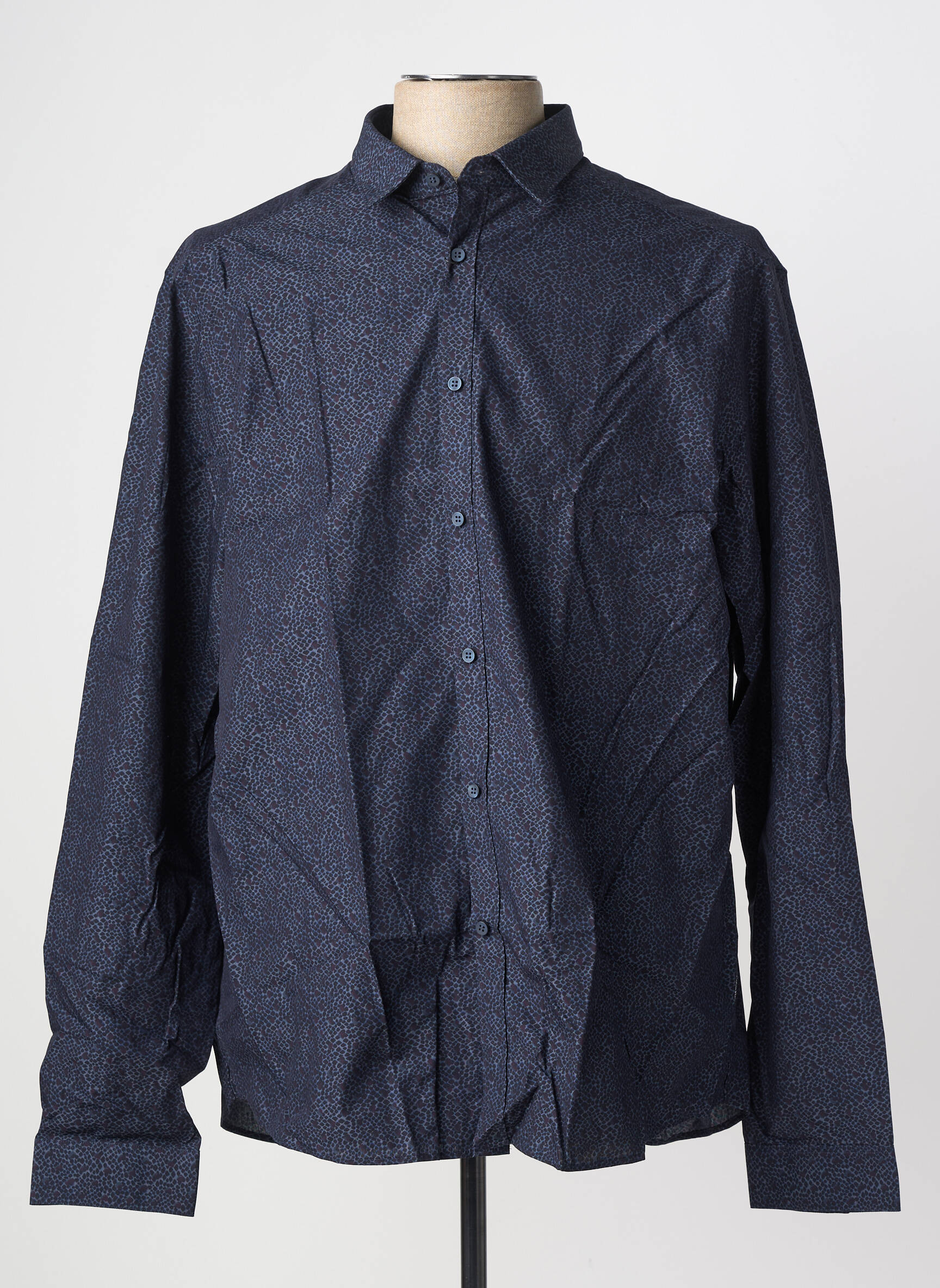 Chemise manches longues coupe cintrée noir CALVIN KLEIN homme