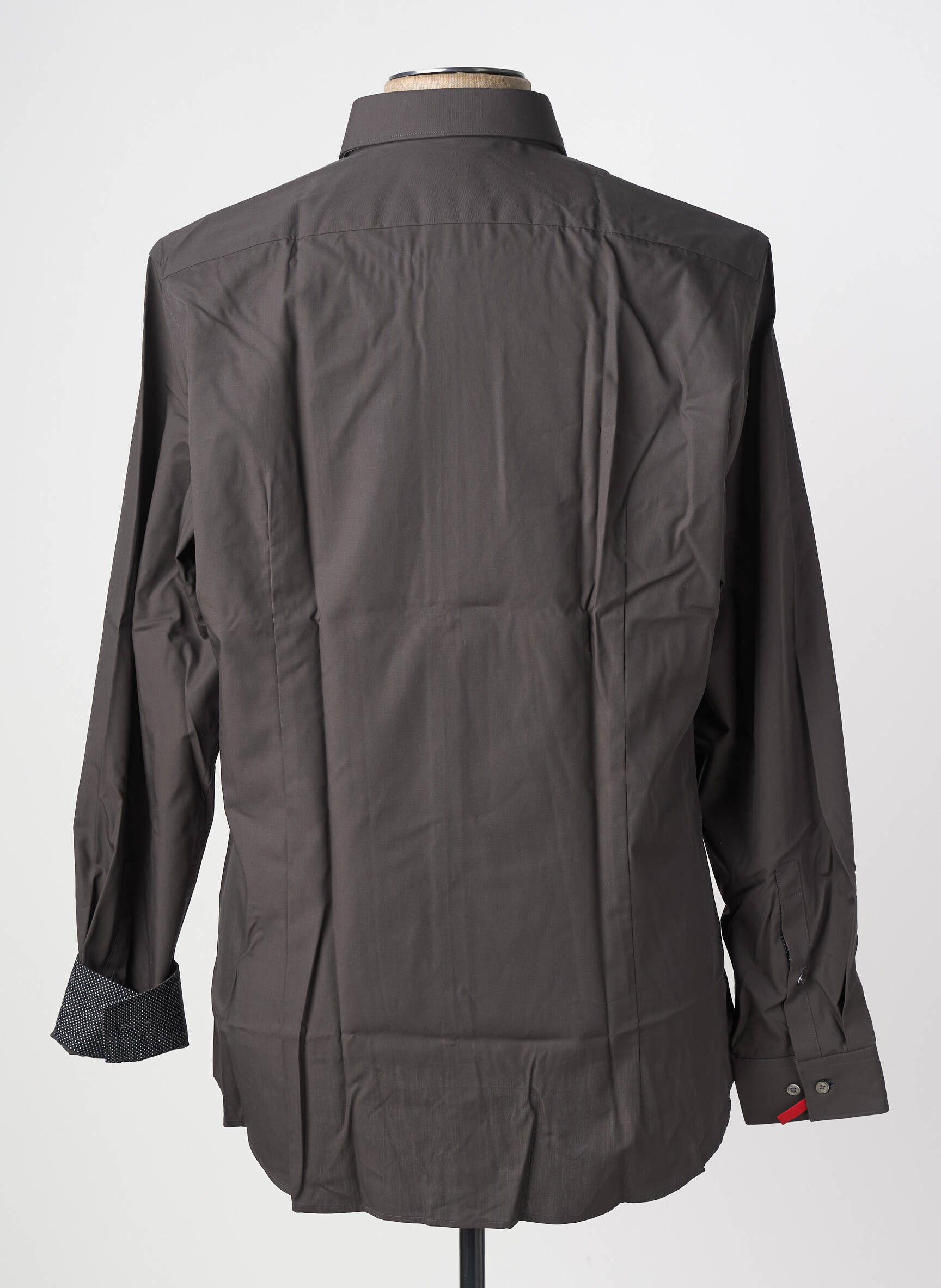 Chemise manches longues coupe cintrée marron STRELLSON homme