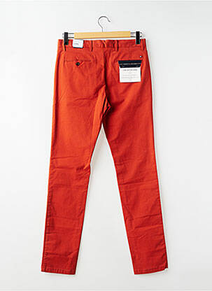 Pantalon chino tissage popeline taille normale orange TOMMY HILFIGER homme