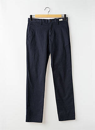 Pantalon chino tissage popeline taille normale bleu TOMMY HILFIGER homme