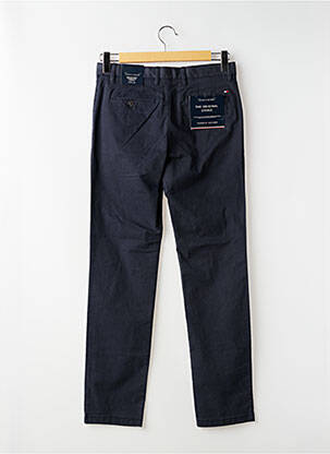 Pantalon chino tissage popeline taille normale bleu TOMMY HILFIGER homme