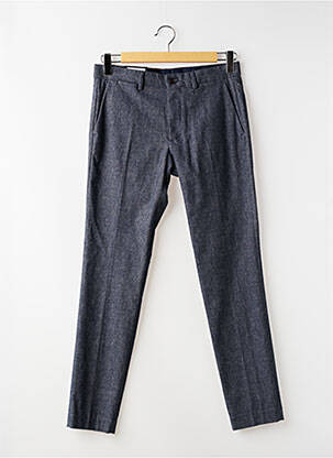 Pantalon slim tissage chiné taille normale bleu TOMMY HILFIGER homme