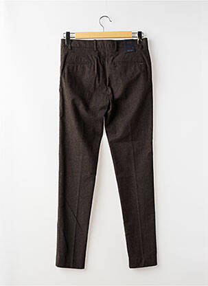 Pantalon slim tissage chiné taille basse marron SCOTCH & SODA homme