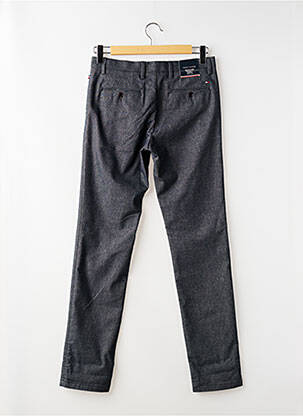 Pantalon slim tissage chiné taille basse bleu TOMMY HILFIGER homme