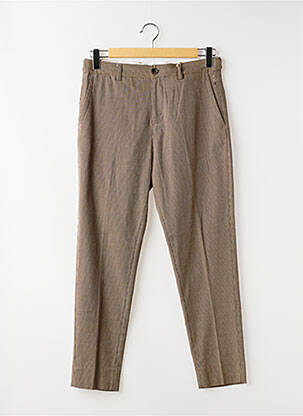 Pantalon chino tissage chiné taille normale marron SCOTCH & SODA homme