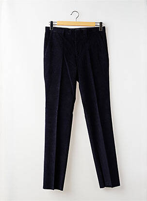 Pantalon chino fermeture zippée sous rabat avec crochet taille normale bleu KENZO homme