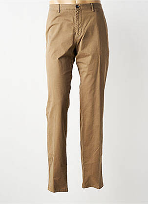 Pantalon chino tissage popeline taille normale marron TOMMY HILFIGER homme