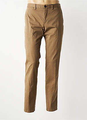 Pantalon chino stretch taille normale marron TOMMY HILFIGER homme