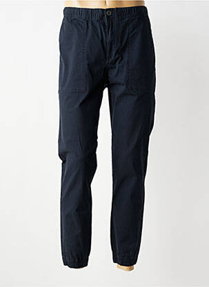 Pantalon droit tissage popeline taille normale bleu SELECTED homme
