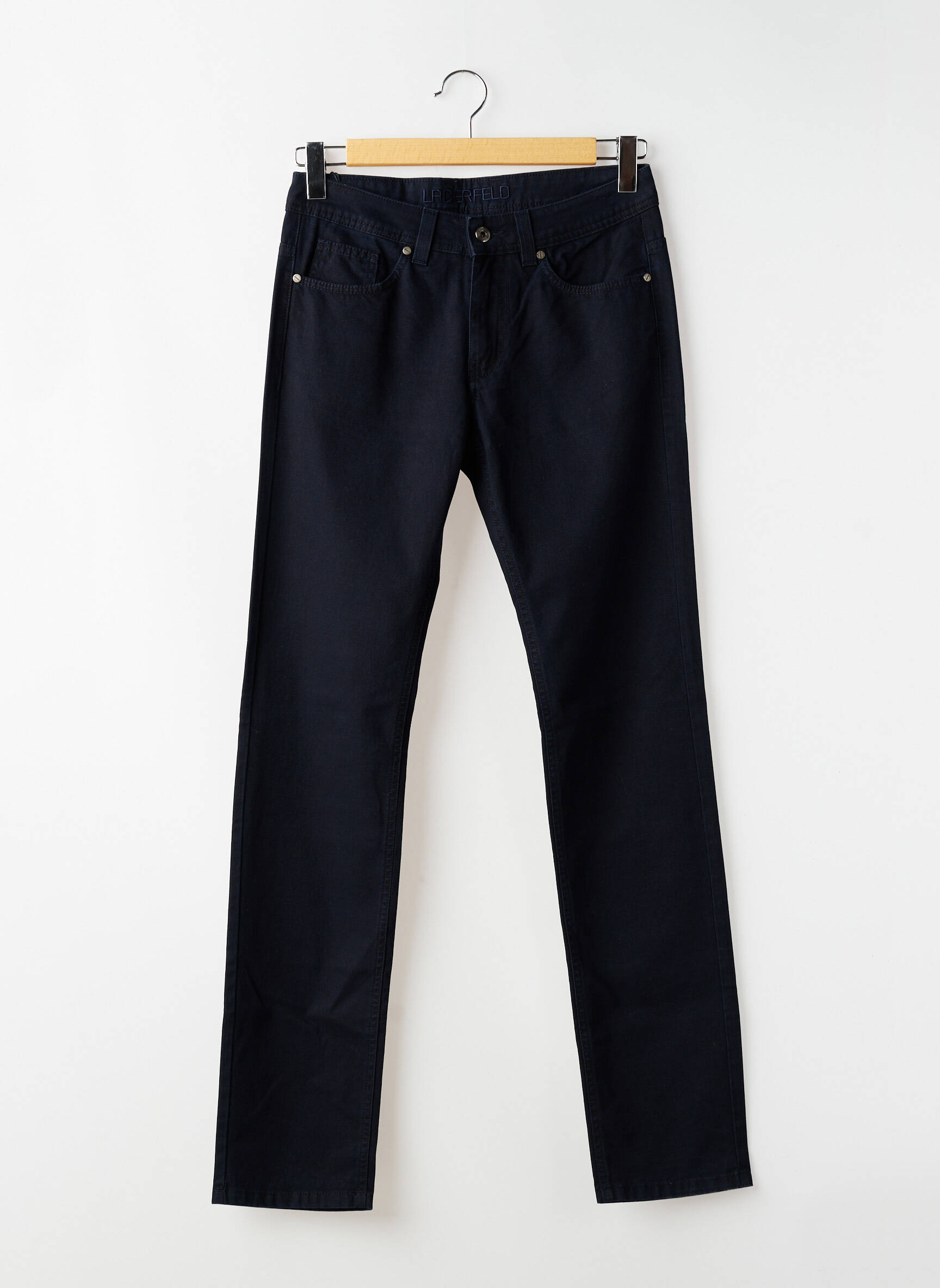 Jeans coupe slim tissage brut taille normale bleu KARL LAGERFELD homme