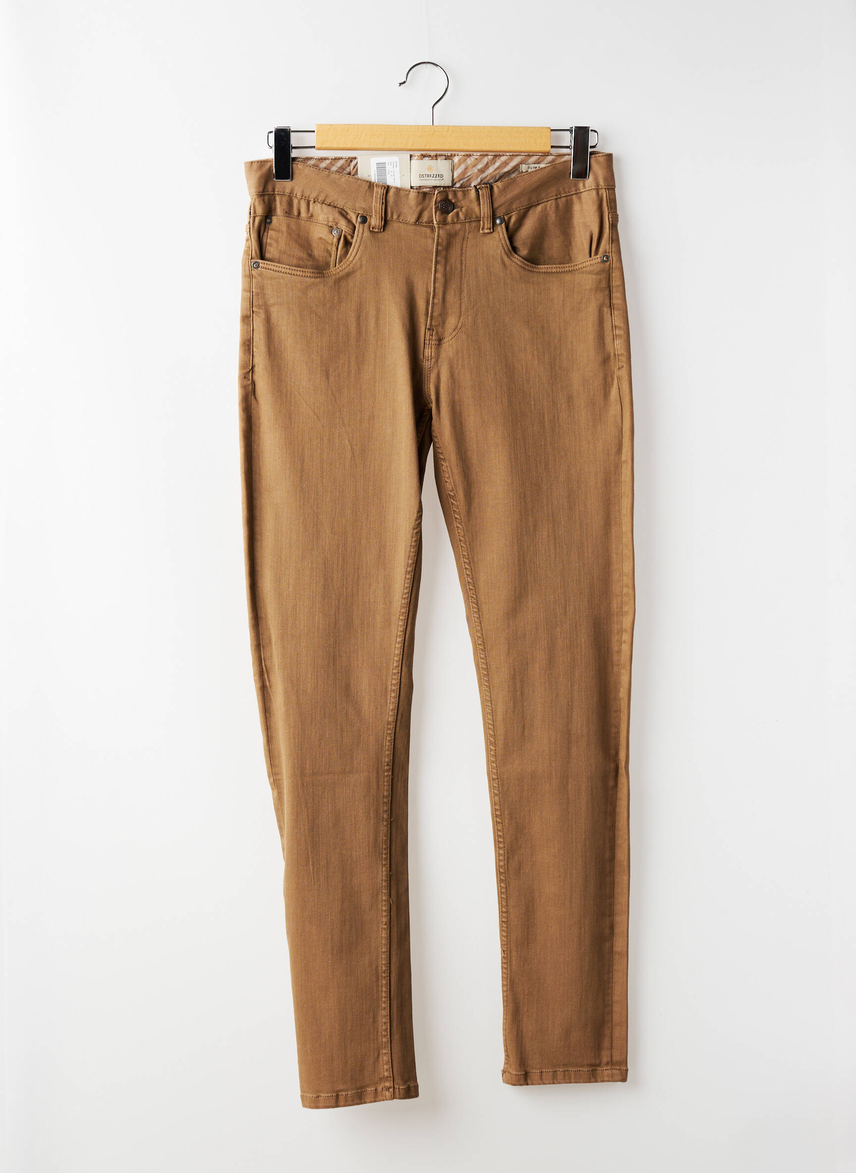 Jeans coupe slim stretch taille normale marron DSTREZZED homme