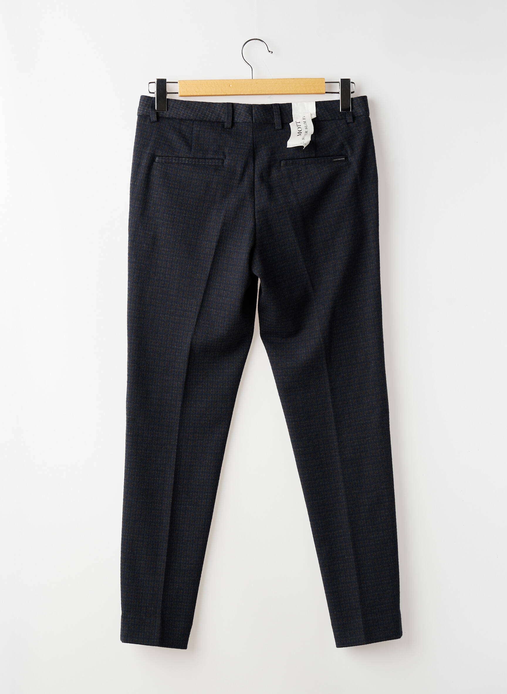 Pantalon slim tissage chiné taille normale bleu SCOTCH & SODA homme