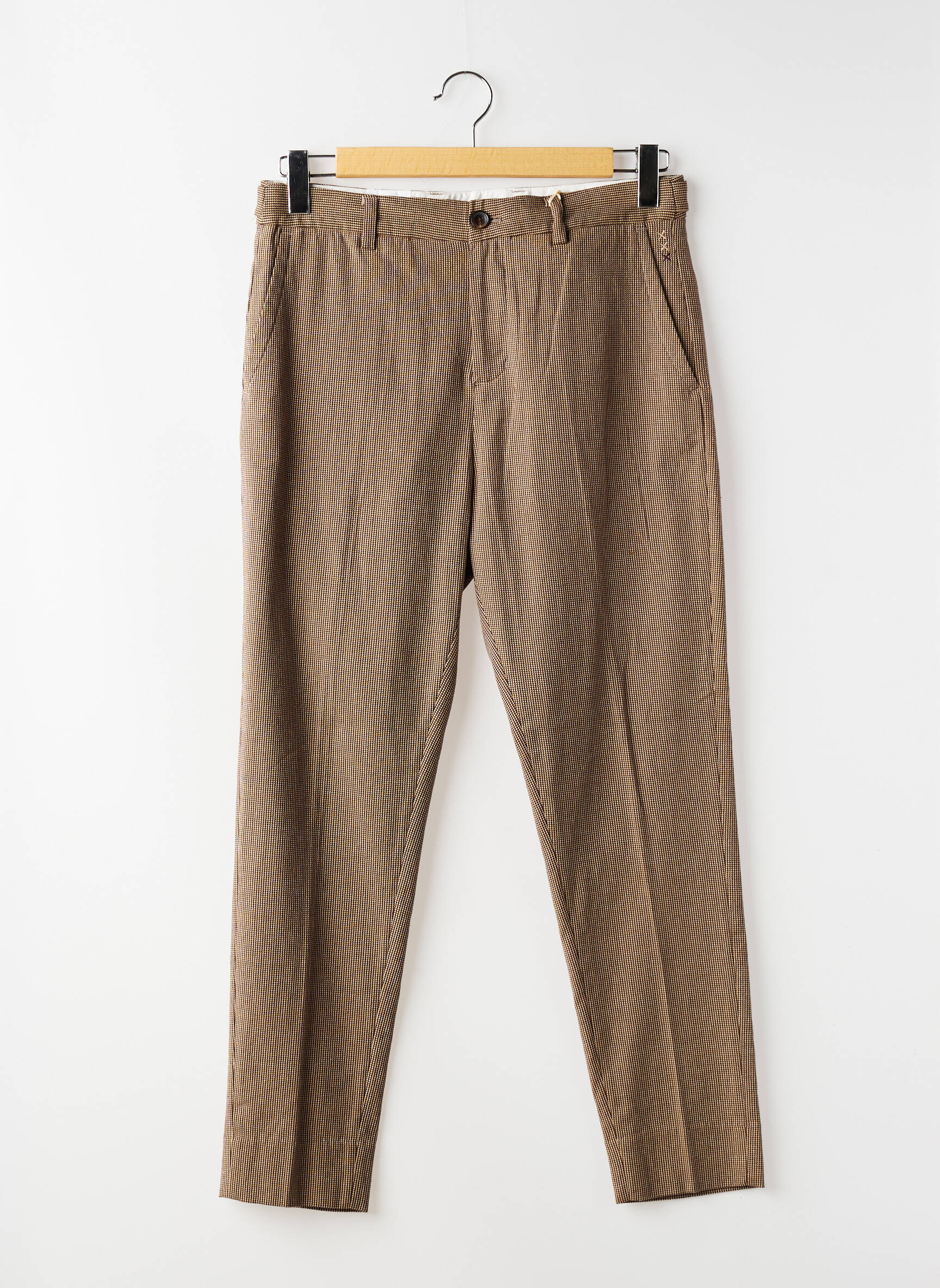 Pantalon chino tissage chiné taille normale marron SCOTCH & SODA homme