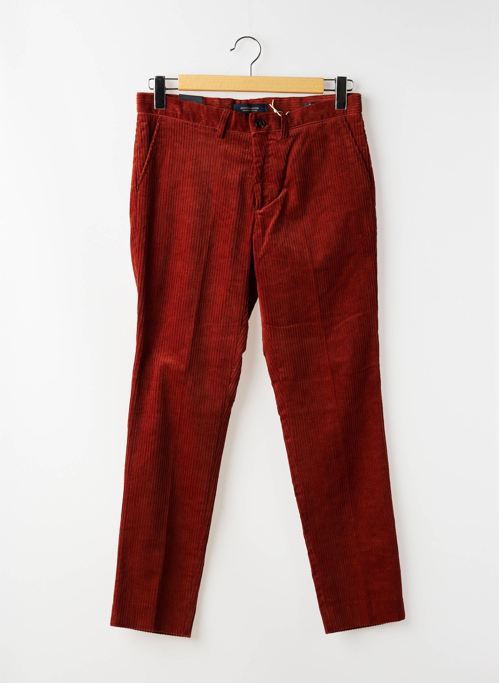Pantalon chino stretch taille normale orange SCOTCH & SODA homme