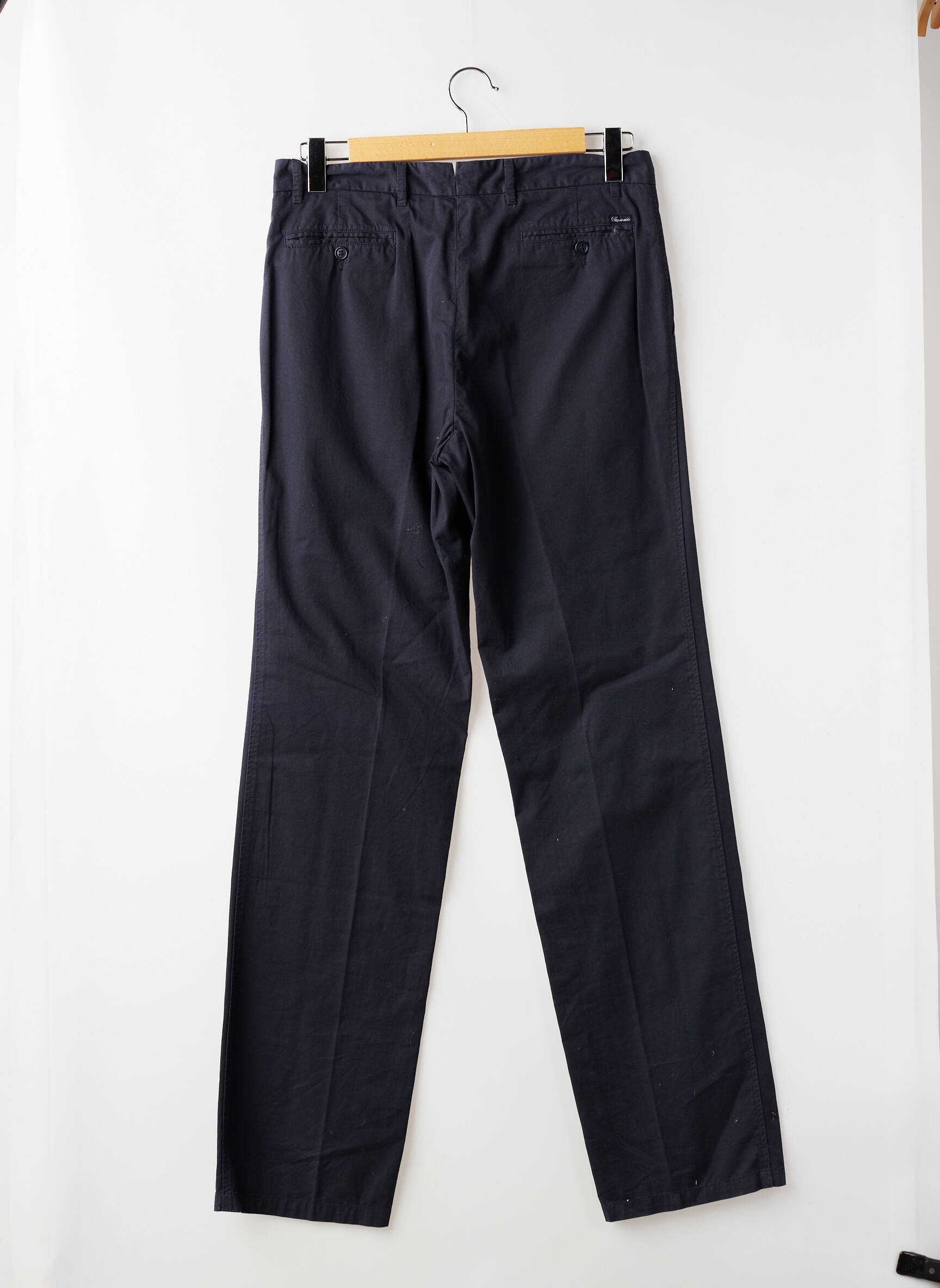 Pantalon chino tissage popeline taille normale bleu FACONNABLE homme