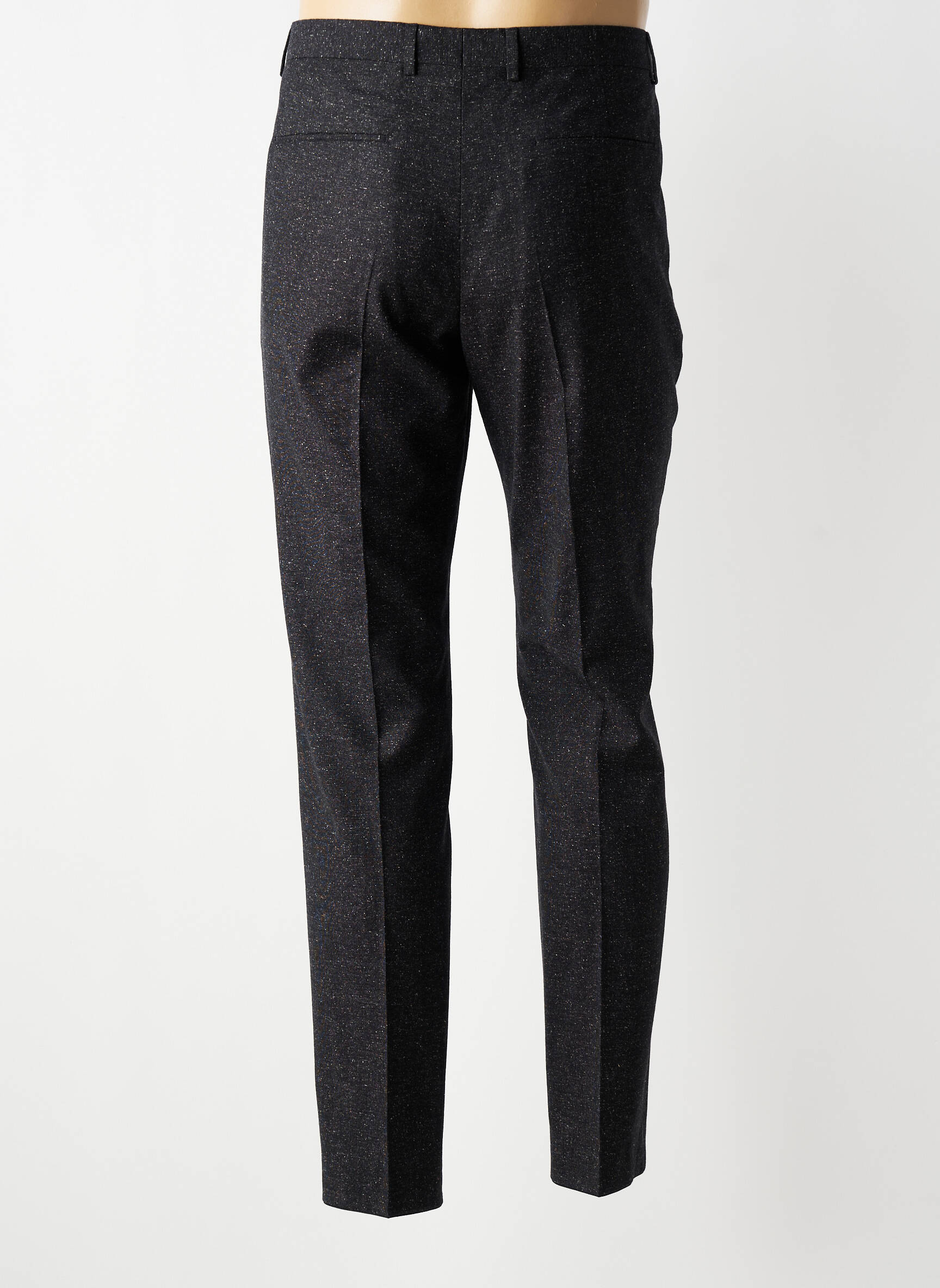 Pantalon chino fermeture zippée sous rabat avec crochet taille normale gris CALVIN KLEIN homme