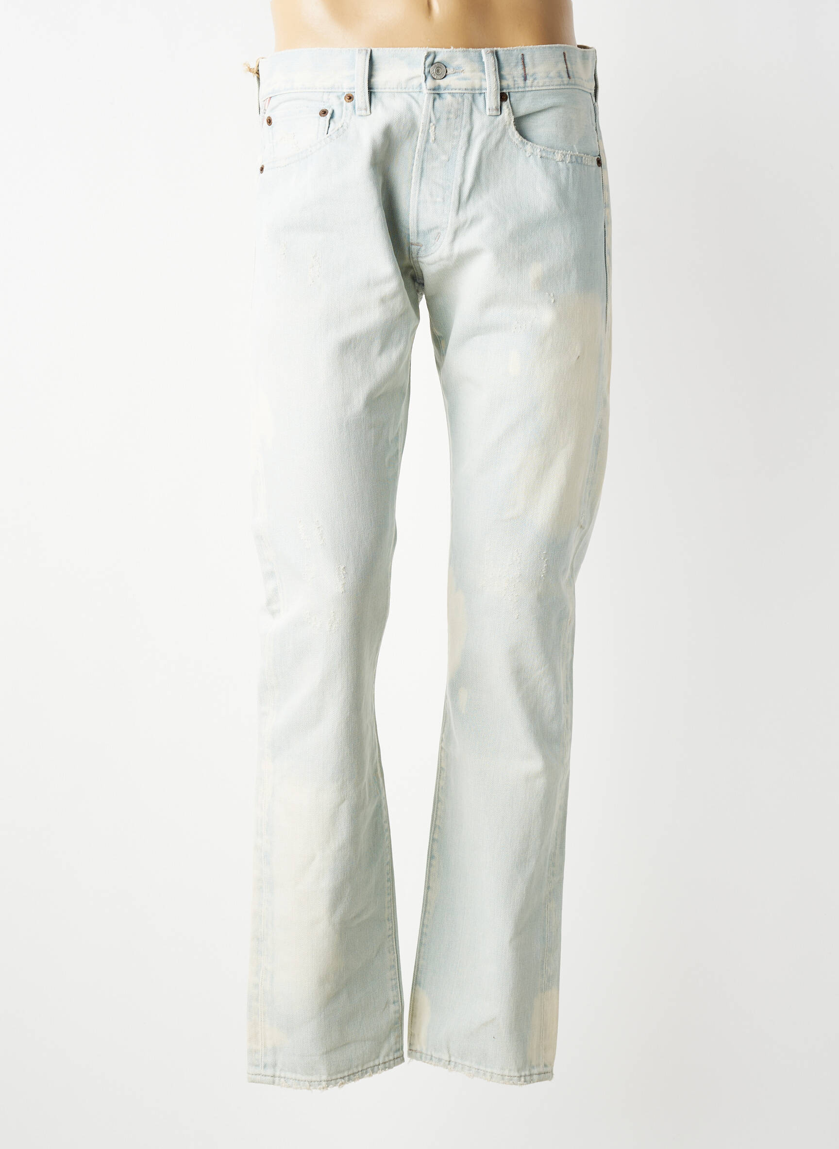 Jeans coupe slim fermeture boutonnée sur le devant taille normale bleu RALPH LAUREN homme