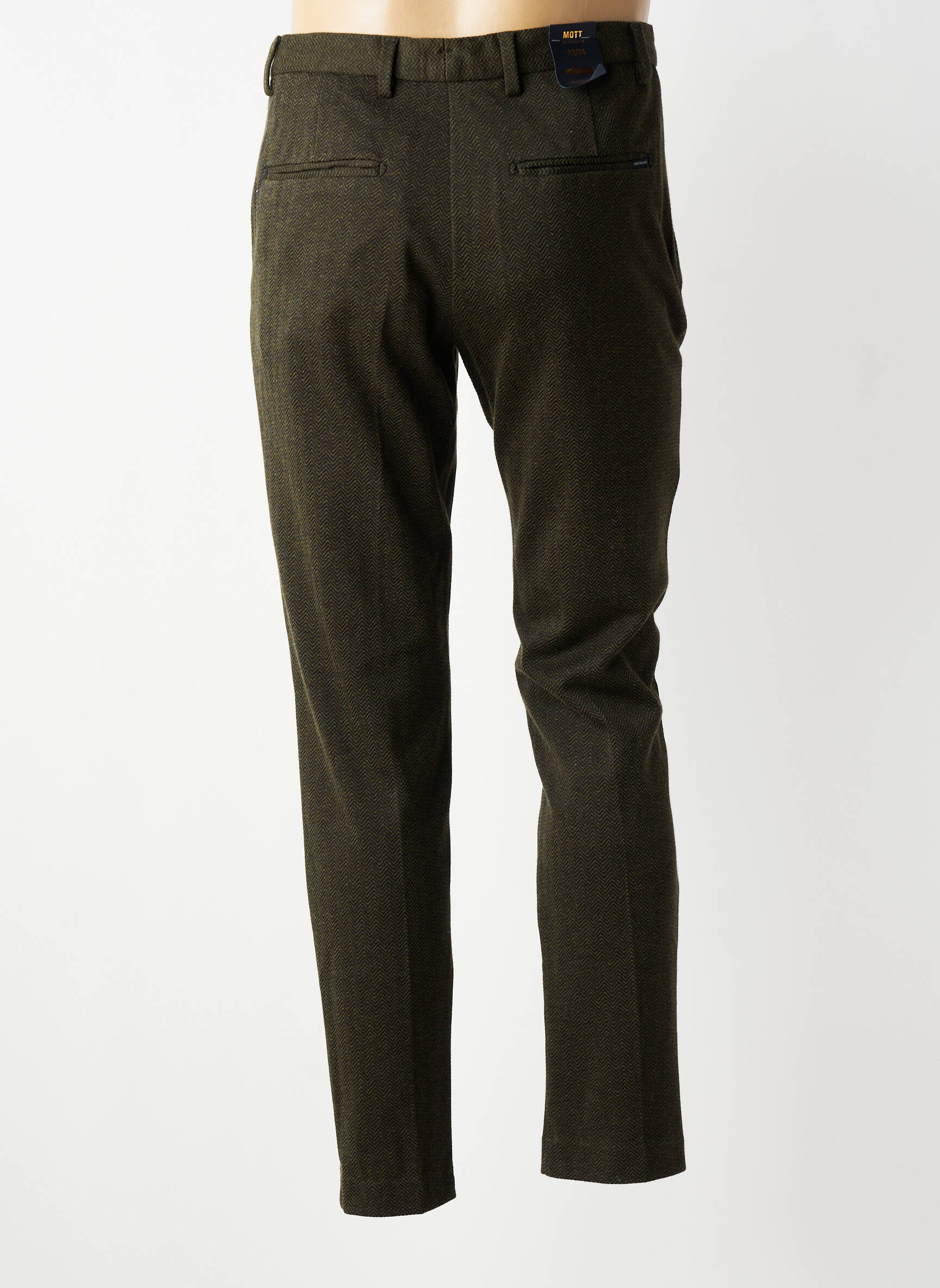 Pantalon chino tissage chiné taille normale vert SCOTCH & SODA homme
