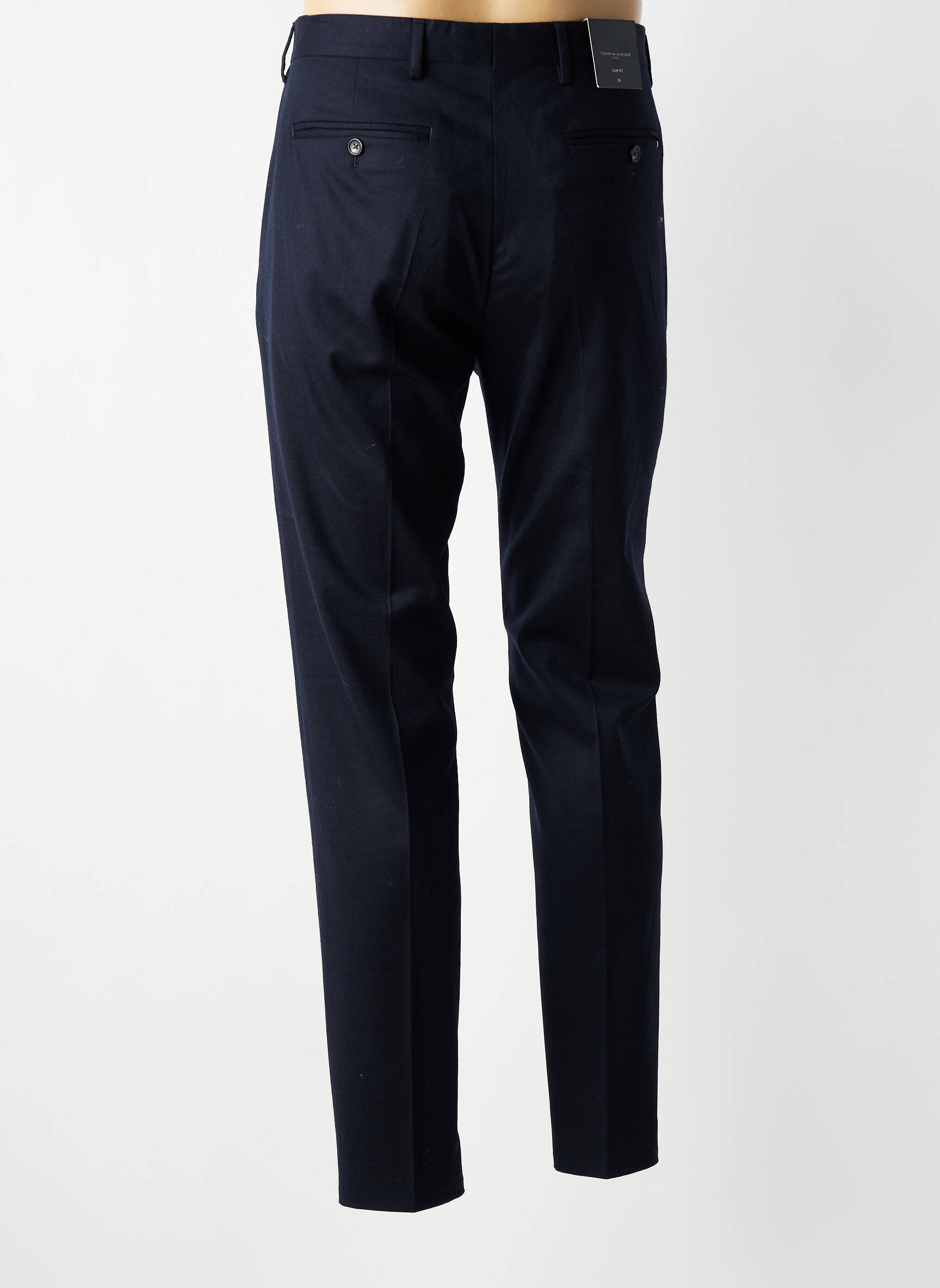 Pantalon chino poches taille normale bleu TOMMY HILFIGER homme