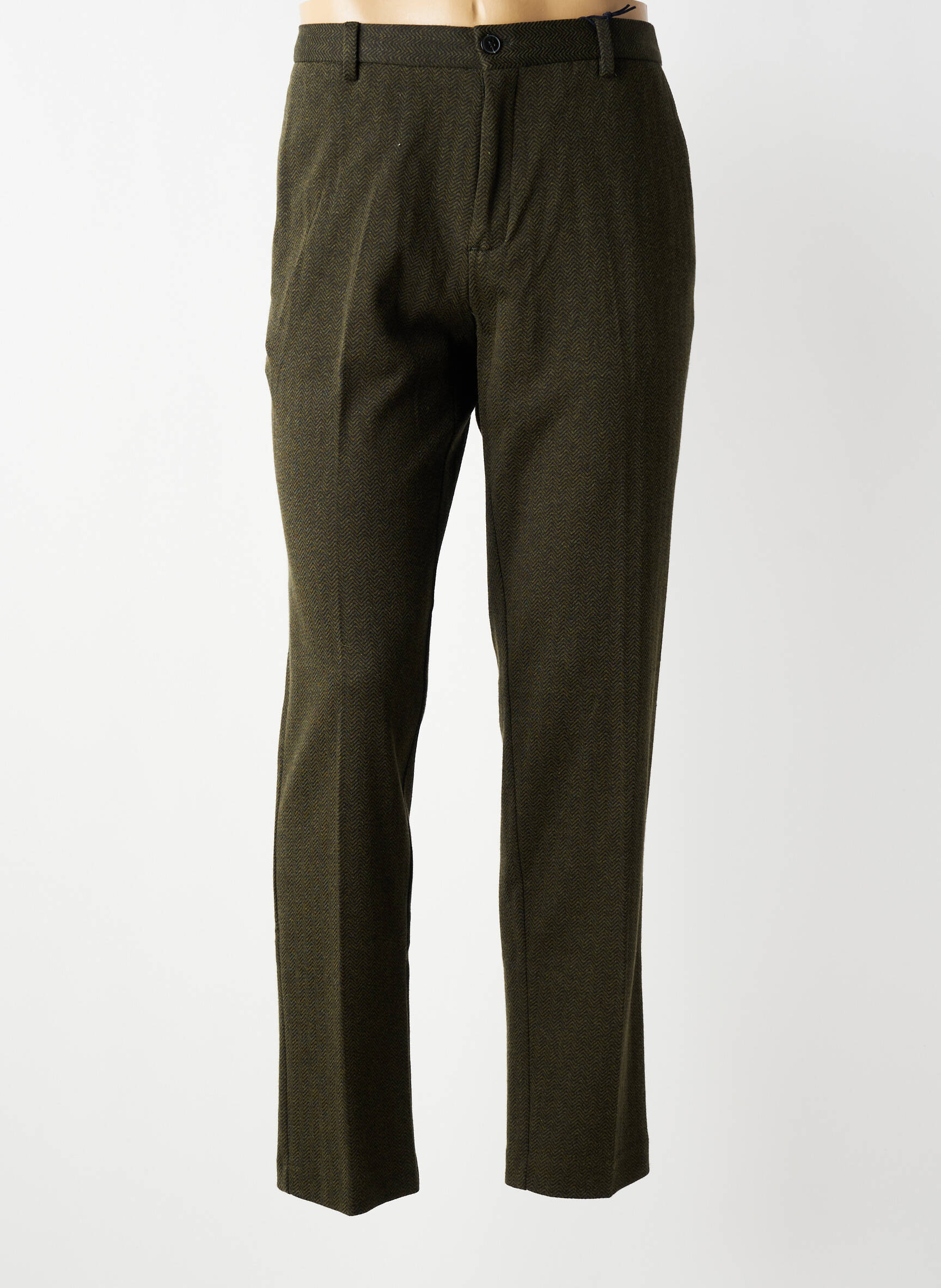 Pantalon chino tissage chiné taille normale vert SCOTCH & SODA homme