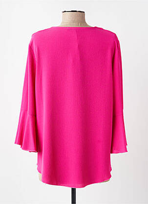 Blouse manches 3/4 manches 3/4 rose ELEONORA AMADEI femme