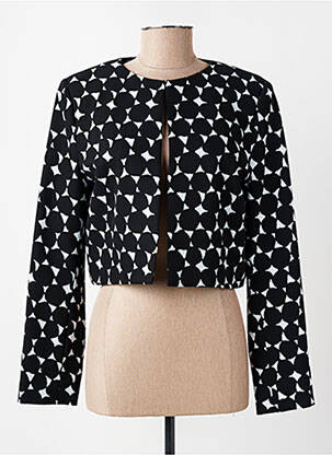 Veste chic col rond noir MICHAELA LOUISA femme