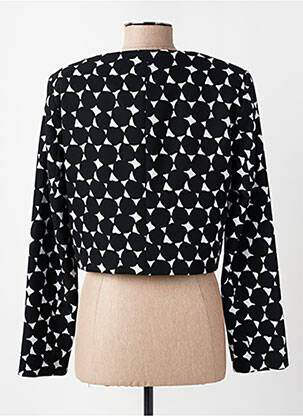 Veste chic col rond noir MICHAELA LOUISA femme