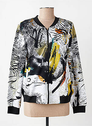 Blouson col v noir DOLCEZZA femme