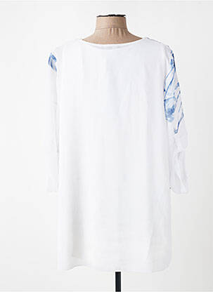 Tunique manches longues imprimé fantaisie blanc PICADILLY femme