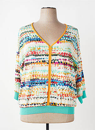 Blouse imprimé fantaisie manches 3/4 orange ALDO MARTIN'S femme