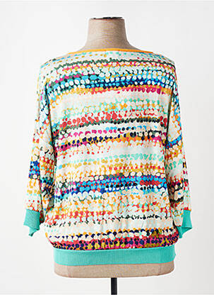 Blouse imprimé fantaisie manches 3/4 orange ALDO MARTIN'S femme