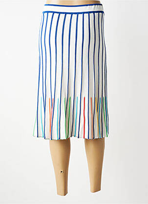 Jupe mi-longue stretch bleu JEI'S BY LETIZIA DENARO femme