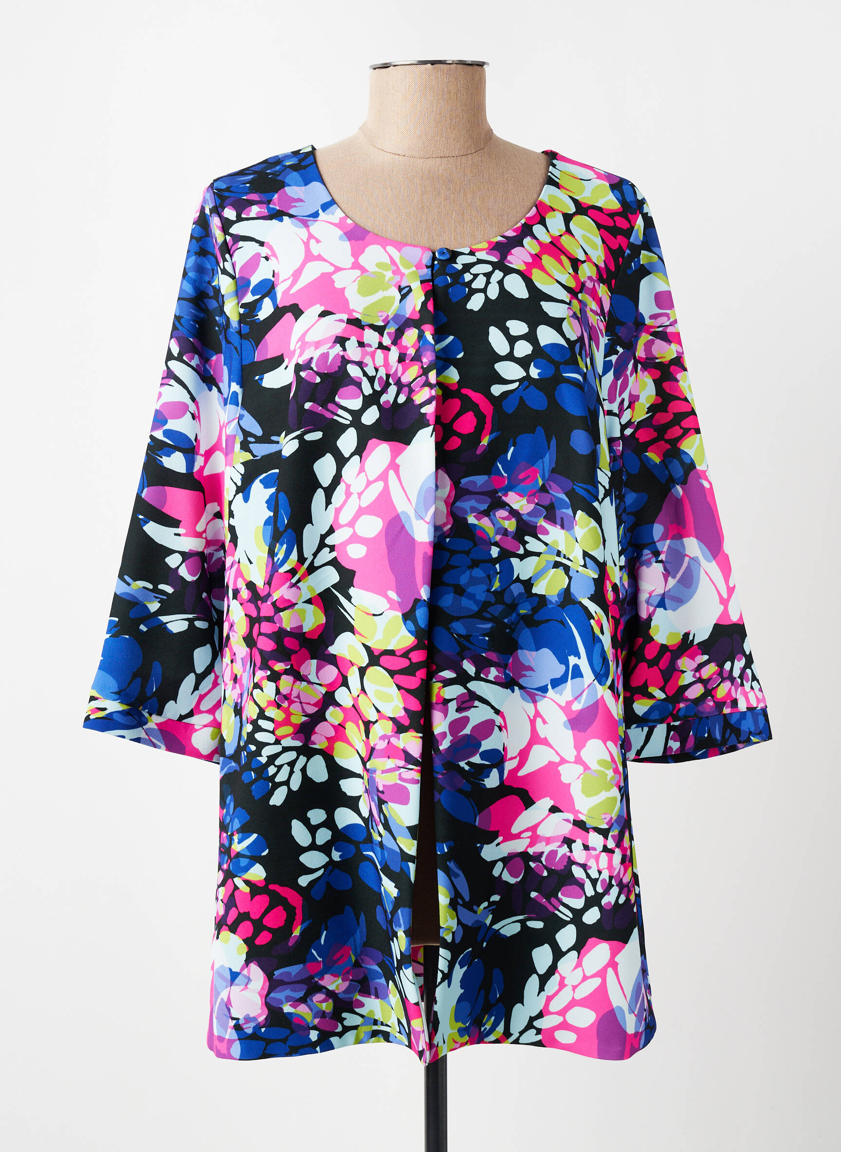 Veste chic fermeture boutonnée sur le devant noir SPG WOMAN femme