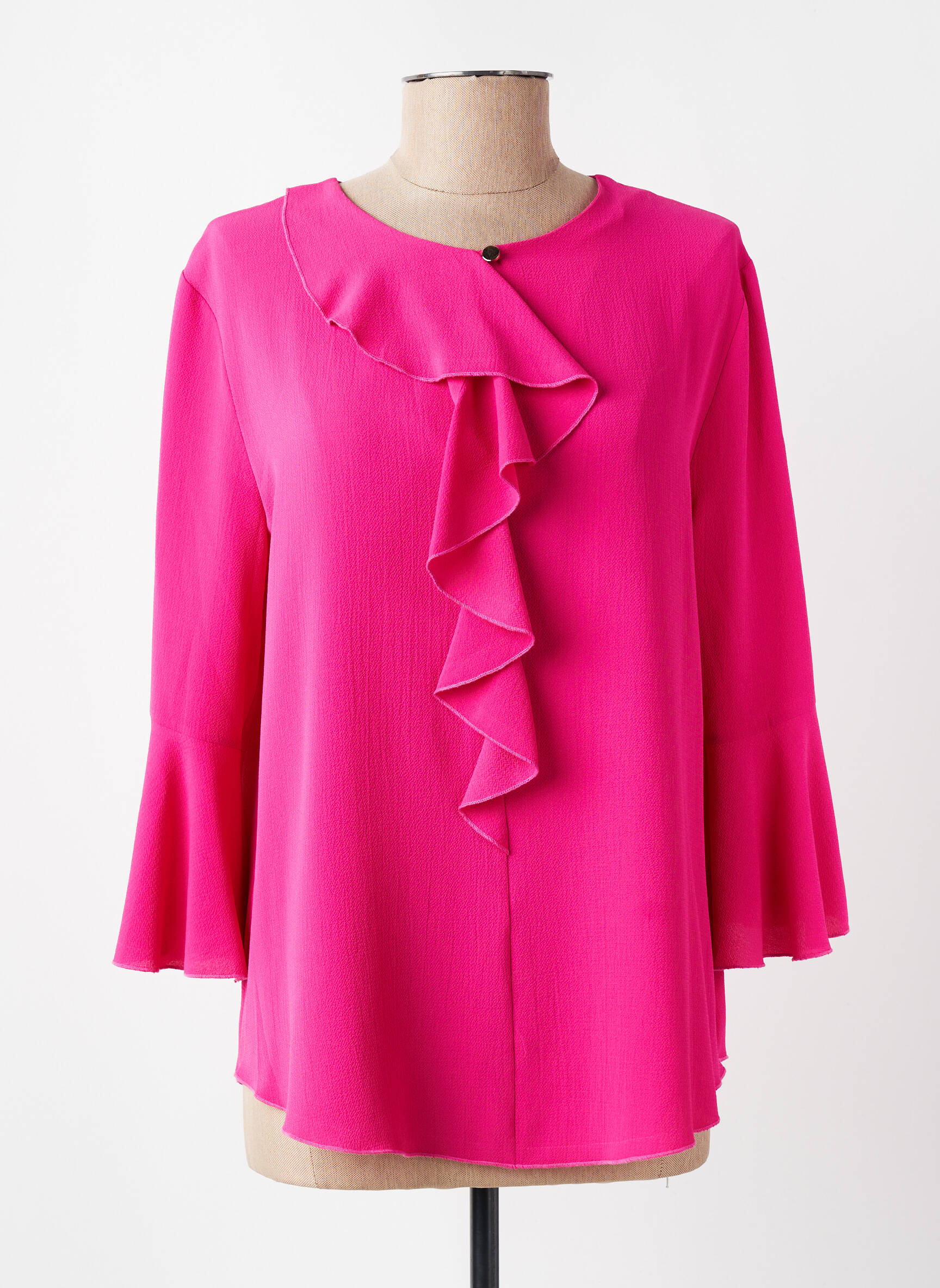 Blouse manches 3/4 manches 3/4 rose ELEONORA AMADEI femme