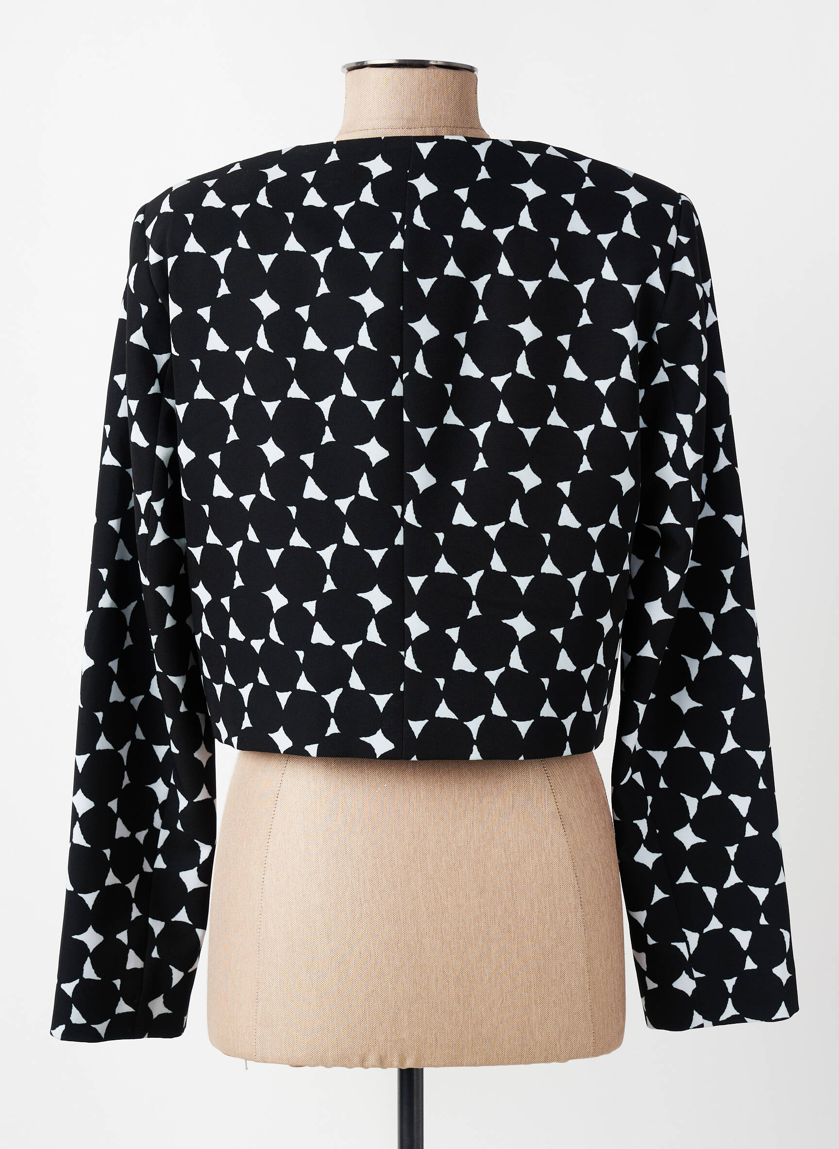Veste chic col rond noir MICHAELA LOUISA femme